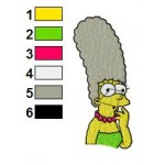 The Simpsons Marge Simpson 03 Embroidery Design